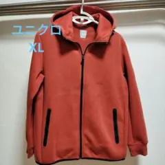 ⑩訳あり　ユニクロ パーカー オレンジ XL