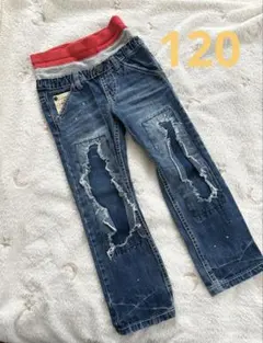 ジャンクストアー　ダメージ加工 長ズボン 120cm