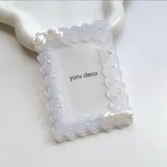 #813 ホイップデコ 硬質ケース トレカケース B8 推し活 白 シンプル