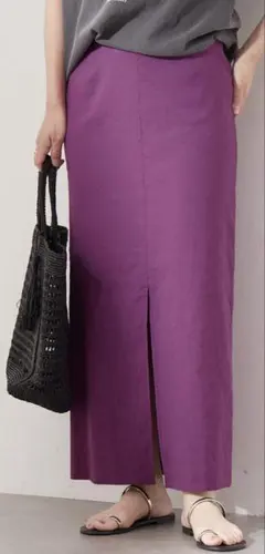 タイトスカート紫