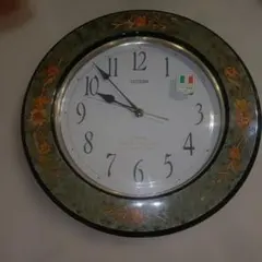 CITIZEN 掛時計　フラワー　4KG971-0