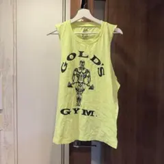 GOLD'S GYM 蛍光イエロータンクトップ M