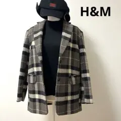 ジャケット　コート　チェック　H&M