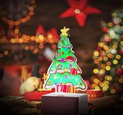 北欧風 クリスマス LEDライトメッセージボード 手書きOK おしゃれ卓上ツリー