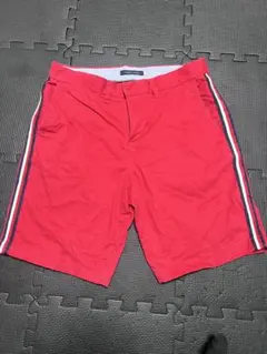 トミーヒルフィガー レッドショートパンツ　30