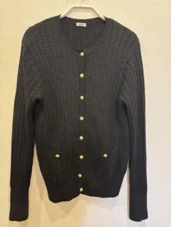 IENA ケーブル編み ニット カーディガン　ウール100%