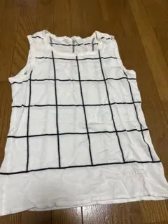 COURREGES チェック柄 ノースリーブ