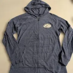 紺色 フルジッパー パーカー