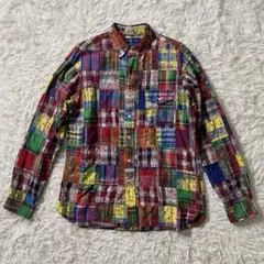 【美品】ラルフローレン　長袖シャツ　近年　現行　INDIA MADRAS　花柄