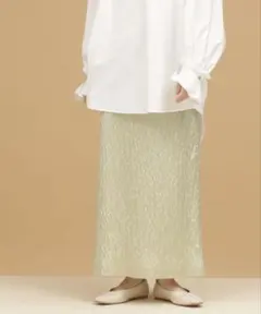 NANO universe（ナノ・ユニバース）レオパードペンシルスカート