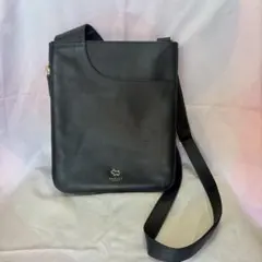 美品 RADLEY LONDON 本革ショルダーバッグ ネイビー ゴールド金具