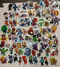 マーベル アメコミ キャラクター ステッカー シール 大量80枚セット