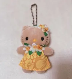 レア‼️プルメリアアロハキティ日焼け ぬいぐるみ マスコット