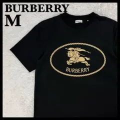 496【未使用級・現行モデル】バーバリー ナイトスタンプTシャツ 黒 Mサイズのサムネイル