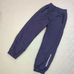 ネイビー 長ズボン ジッパーポケット付き　裾ゴム仕様　裏起毛　シャカシャカ