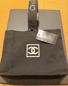 CHANEL ブラック トートバッグ　ノベルティ