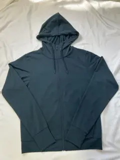◆美品◆　ユニクロ　UVカットフルジップパーカー　ダークグリーン　Sサイズ