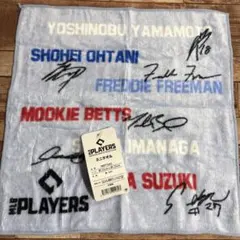 MLB PLAYERS ハンドタオル　ドジャース　大谷翔平　山本由伸　サイン入り