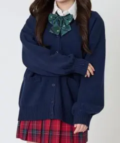 カーディガン ネイビー