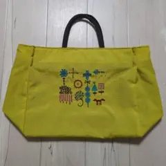 マタノアツコ 刺繍デザイン トートバッグ イエローのサムネイル