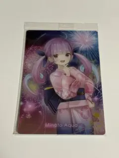 ホロライブ ウエハース 湊あくあ PSA10 3連番 ホロライブ ウエハース 湊あくあ PSA10 3連番