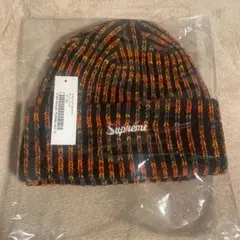 Supreme Rainbow Loose Gauge Beanie Black