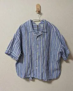 BROCANTE ブロカント（DOMINGO） ストライプ オープンカラーシャツのサムネイル