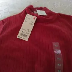 UNIQLO ストレッチプルオーバー 130 レッド