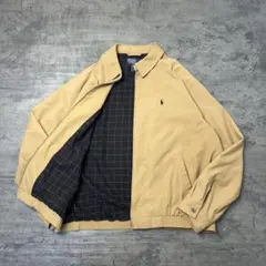 美品✨ラルフローレン スイングトップ コーデュロイ襟 ネイビー L 緑