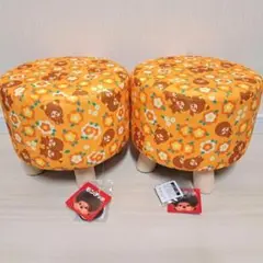 【新品、タグつき】モンチッチ　2個セット　オレンジ　花柄