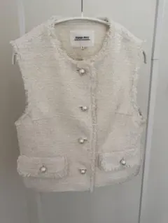 Arpege story フリンジデザイン ベスト サイズ2