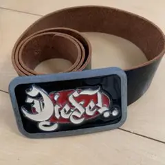 Diesel ブラウンレザーベルト