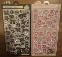 【国内正規品】ボンボンドロップシール　ブラックボンボン　ガーリーボンボン　２枚
