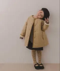 アーバンリサーチ ドアーズ リバーシブル フリース コート キッズ ベージュ