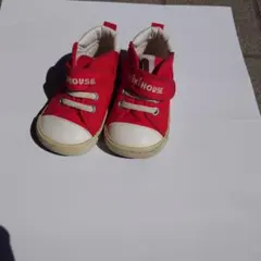 ミキハウス 赤 スニーカー 13センチ