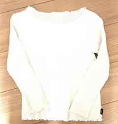 美品　ホワイト　トップス　長袖　120 ベルメゾンGITA