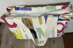 GENTLEWOMAN トートバッグ キャンバス カラフルロゴ 大容量