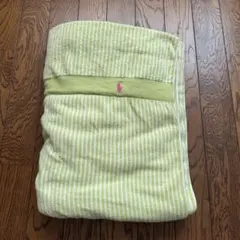 Ralph Lauren ラルフローレン　タオルケット　グリーン×ピンクポニーのサムネイル