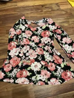 セシルマクビー　花柄長袖チュニック