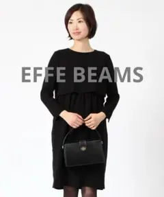 美品 エッフェビームス フォーマルセットアップ ワンピース 黒36
