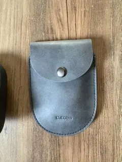 ELECOM レザーポーチ グレー