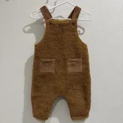 nextbaby モコ ボア オーバーオール ブラウン　茶色 6-9m ベビー