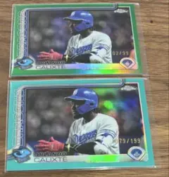 【2枚セット】オルランド・カリステ topps npb chrome 2025