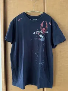 Polo ラルフローレン　 スカルプリント ネイビーTシャツ