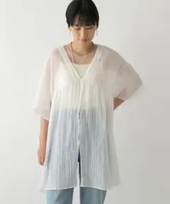 LEPSIM 2way ギャザーチュニック　ホワイトのサムネイル