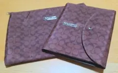 【新品】COACH シグネチャー ポーチ ステーショナリー セット ノート付きのサムネイル