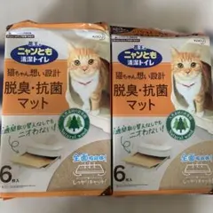 花王 ニャンとも清潔トイレ 脱臭・抗菌マット 6枚入 2個セットのサムネイル
