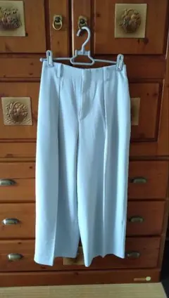 UNIQLO ライトブルー ドレープワイドパンツ S