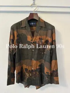 LAUREN RALPH LAUREN チャイナシャツ マンダリンカラー 花柄 - メルカリ