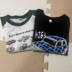 長袖Tシャツ 車デザイン 2点セット